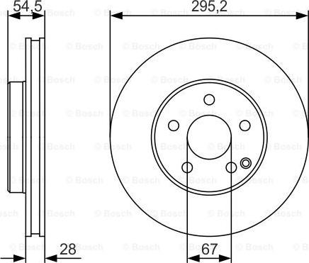 BOSCH 0 986 479 S07 - Гальмівний диск autocars.com.ua