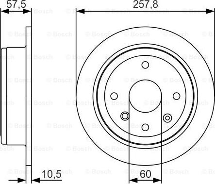 BOSCH 0 986 479 S08 - Гальмівний диск autocars.com.ua