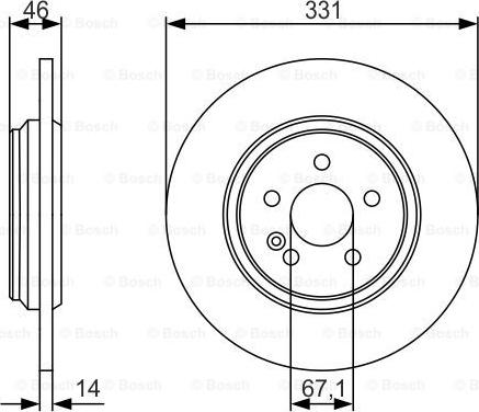 BOSCH 0 986 479 S12 - Тормозной диск avtokuzovplus.com.ua