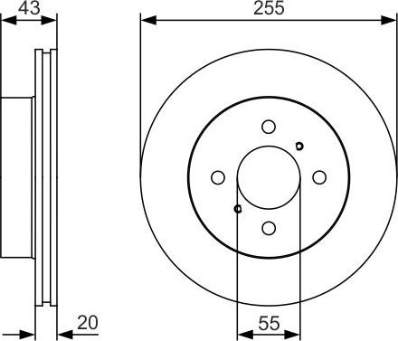 BOSCH 0 986 479 S13 - Тормозной диск avtokuzovplus.com.ua