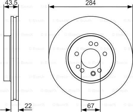 BOSCH 0 986 479 S15 - Тормозной диск avtokuzovplus.com.ua