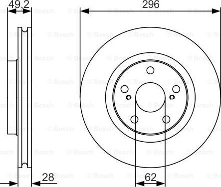 BOSCH 0 986 479 S22 - Тормозной диск autodnr.net