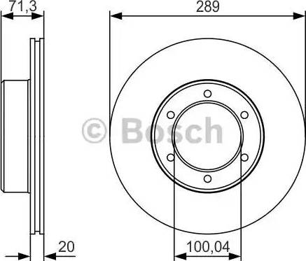 BOSCH 0 986 479 S24 - Гальмівний диск autocars.com.ua