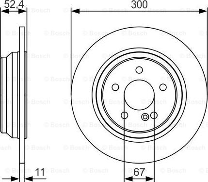 BOSCH 0 986 479 S33 - Тормозной диск avtokuzovplus.com.ua