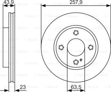 BOSCH 0 986 479 S38 - Тормозной диск avtokuzovplus.com.ua