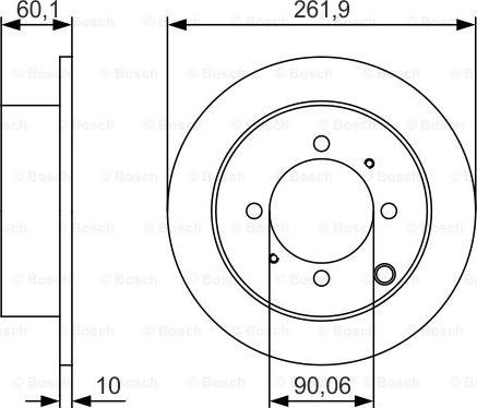 BOSCH 0 986 479 S53 - Гальмівний диск autocars.com.ua