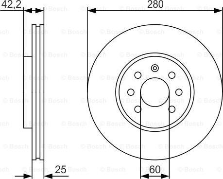 BOSCH 0 986 479 S55 - Гальмівний диск autocars.com.ua