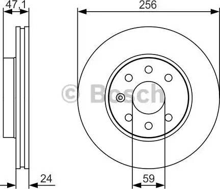 BOSCH 0 986 479 S65 - Тормозной диск avtokuzovplus.com.ua