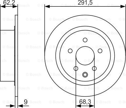 BOSCH 0 986 479 S71 - Тормозной диск avtokuzovplus.com.ua