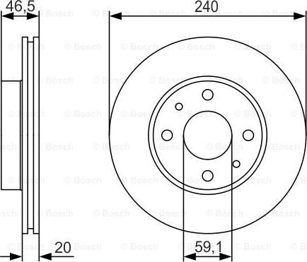 BOSCH 0 986 479 S74 - Тормозной диск autodnr.net