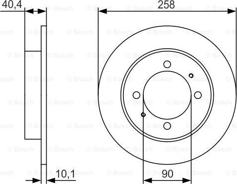 BOSCH 0 986 479 S76 - Гальмівний диск autocars.com.ua