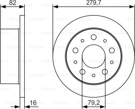 BOSCH 0 986 479 S86 - Гальмівний диск autocars.com.ua