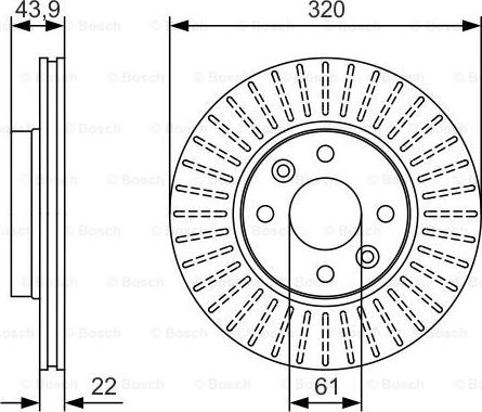 BOSCH 0 986 479 S90 - Тормозной диск avtokuzovplus.com.ua