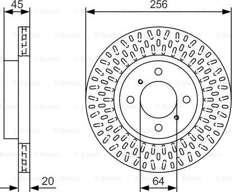 BOSCH 0 986 479 T39 - Гальмівний диск autocars.com.ua