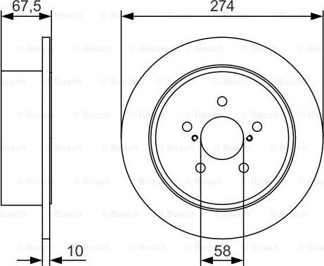 BOSCH 0 986 479 T51 - Тормозной диск autodnr.net