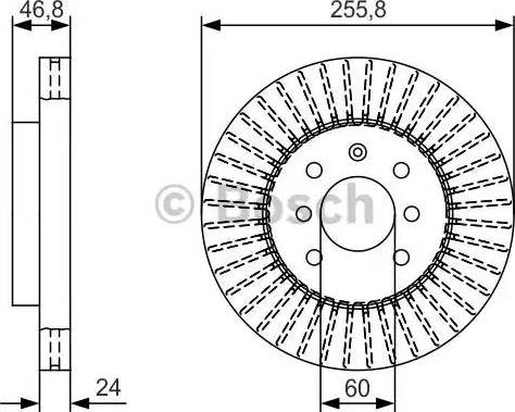 BOSCH 0 986 479 T89 - Гальмівний диск autocars.com.ua