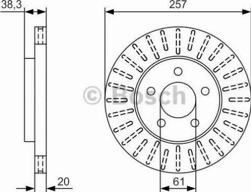 BOSCH 0 986 479 U01 - Гальмівний диск autocars.com.ua