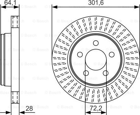 BOSCH 0 986 479 U04 - Гальмівний диск autocars.com.ua