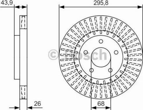 BOSCH 0 986 479 U24 - Гальмівний диск autocars.com.ua