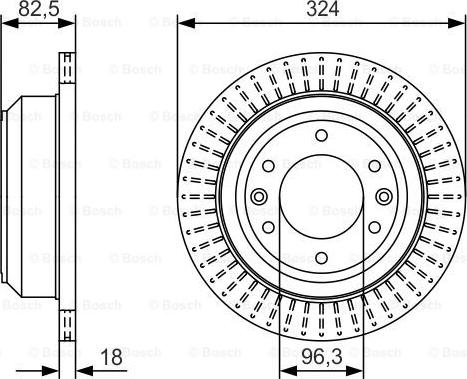 BOSCH 0 986 479 U29 - Гальмівний диск autocars.com.ua