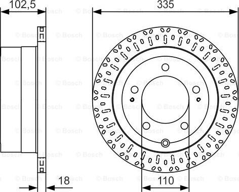 BOSCH 0 986 479 U32 - Тормозной диск avtokuzovplus.com.ua