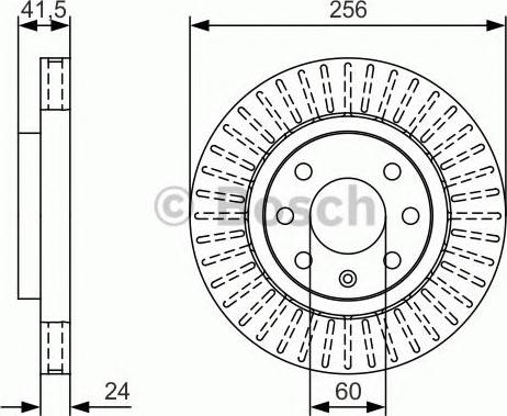 BOSCH 0 986 479 U34 - Гальмівний диск autocars.com.ua