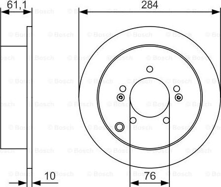 BOSCH 0 986 479 U37 - Гальмівний диск autocars.com.ua