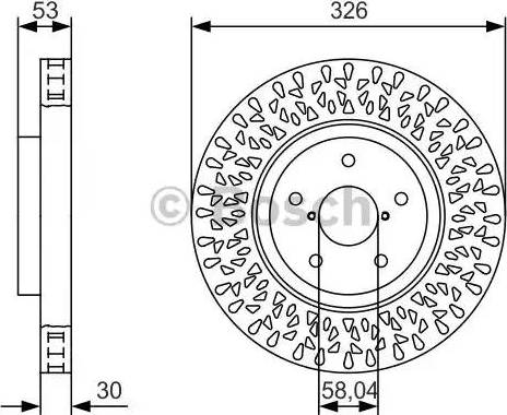 BOSCH 0 986 479 U39 - Тормозной диск avtokuzovplus.com.ua