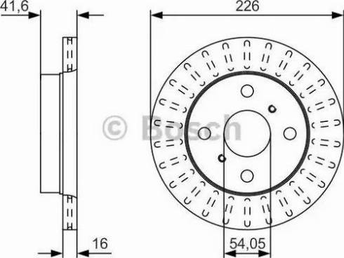 BOSCH 0 986 479 U52 - Гальмівний диск autocars.com.ua