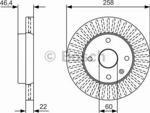 BOSCH 0 986 479 U67 - Гальмівний диск autocars.com.ua