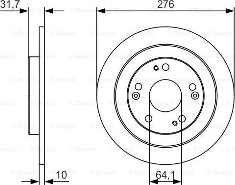 BOSCH 0 986 479 U83 - Тормозной диск avtokuzovplus.com.ua