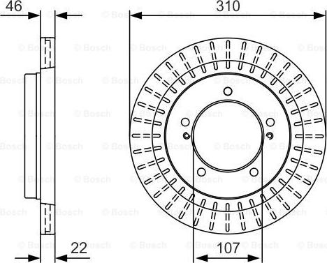 BOSCH 0 986 479 U99 - Гальмівний диск autocars.com.ua