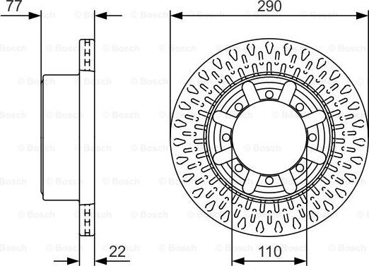 BOSCH 0 986 479 V18 - Тормозной диск avtokuzovplus.com.ua