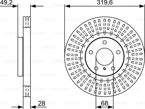 BOSCH 0 986 479 V60 - Тормозной диск autodnr.net