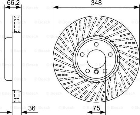 BOSCH 0 986 479 W19 - Тормозной диск avtokuzovplus.com.ua