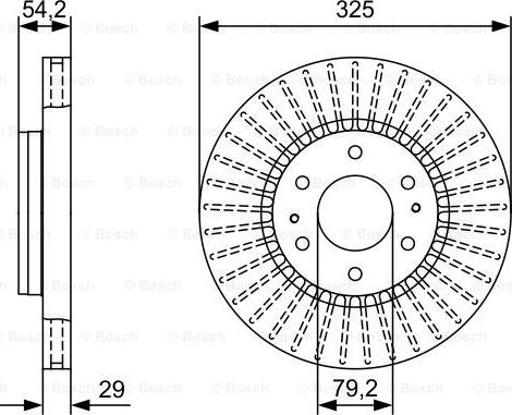 BOSCH 0 986 479 W37 - Тормозной диск avtokuzovplus.com.ua