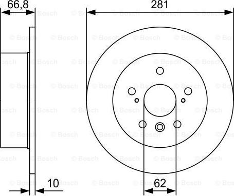 BOSCH 0 986 479 W38 - Гальмівний диск autocars.com.ua