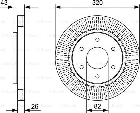 BOSCH 0 986 479 W45 - Тормозной диск avtokuzovplus.com.ua