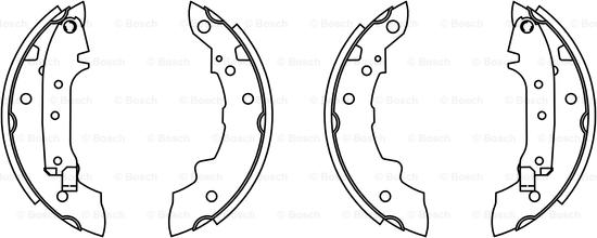 BOSCH 0 986 487 081 - Комплект тормозных колодок, барабанные avtokuzovplus.com.ua