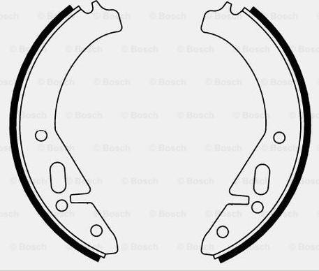 BOSCH 0 986 487 220 - Комплект тормозных колодок, барабанные autodnr.net