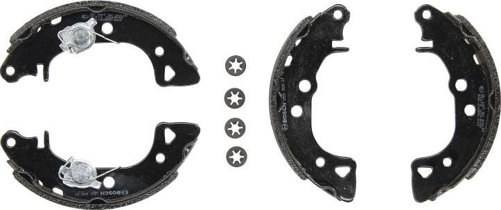BOSCH 0 986 487 252 - Комплект гальм, барабанний механізм autocars.com.ua