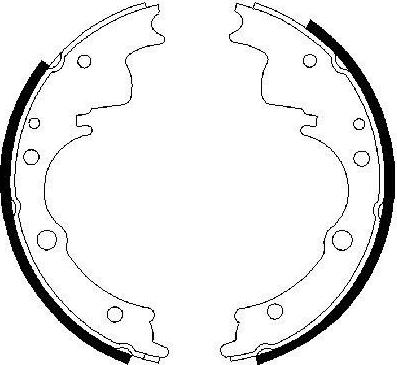 BOSCH 0 986 487 287 - Комплект гальм, барабанний механізм autocars.com.ua