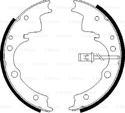 BOSCH 0 986 487 375 - Комплект тормозных колодок, барабанные avtokuzovplus.com.ua