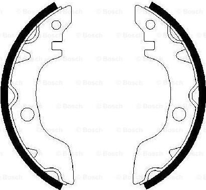 BOSCH 0 986 487 419 - Комплект гальм, барабанний механізм autocars.com.ua