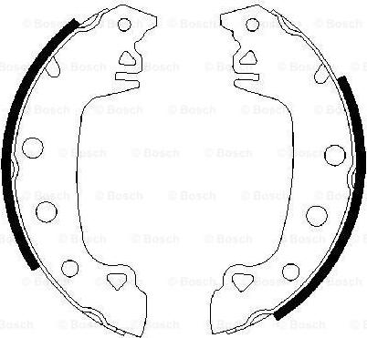 BOSCH 0 986 487 541 - Комплект тормозных колодок, барабанные avtokuzovplus.com.ua