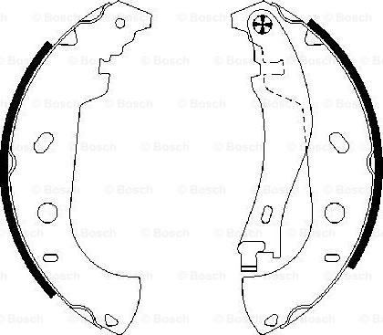 BOSCH 0 986 487 559 - Комплект тормозных колодок, барабанные avtokuzovplus.com.ua