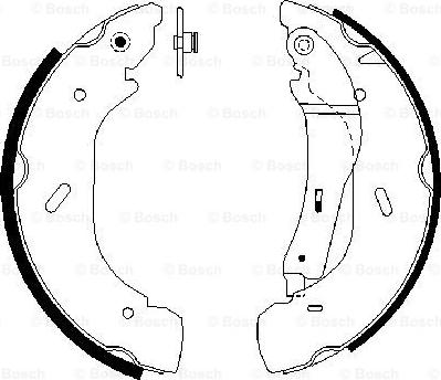 BOSCH 0 986 487 612 - БАРАБАННI КОЛОДКИ autocars.com.ua