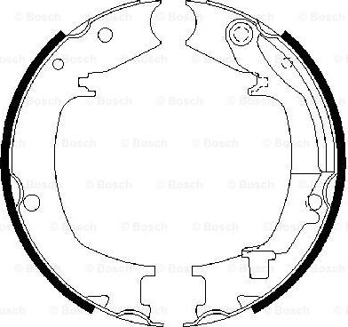 BOSCH 0 986 487 711 - Комплект тормозов, ручник, парковка avtokuzovplus.com.ua