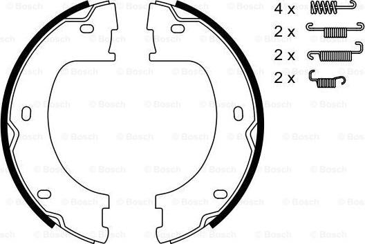 BOSCH 0 986 487 751 - Комплект тормозов, ручник, парковка avtokuzovplus.com.ua