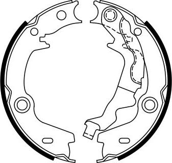 BOSCH 0 986 487 761 - Комплект гальм, ручник, парковка autocars.com.ua